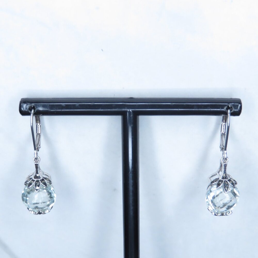 Designer Dk Sterling Silver Statement Earrings - image 3